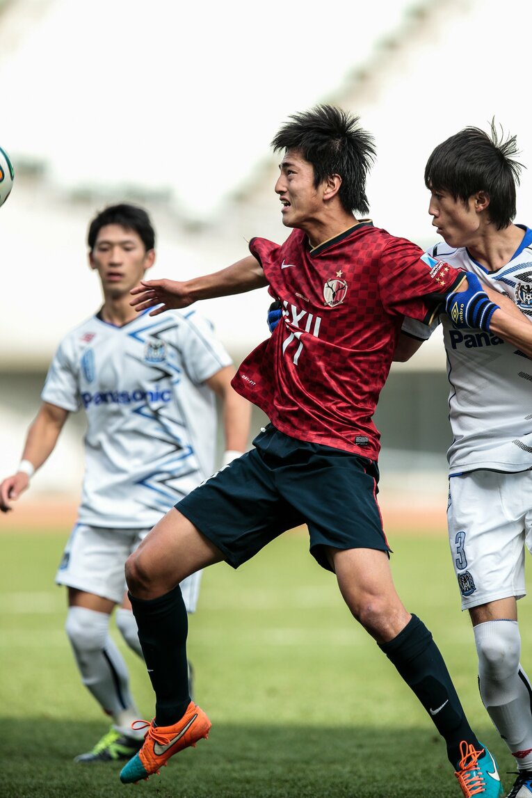 Jユースカップ決勝（2014年、当時18歳）©︎AFLO SPORT