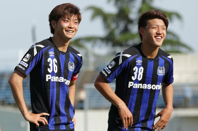 堂安律らと共にガンバ大阪の将来を背負う一人として期待されていた市丸瑞希（2016年）　©J.LEAGUE