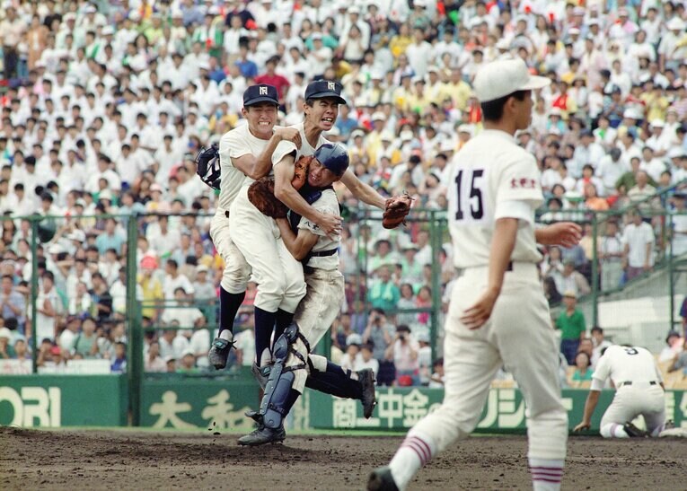 7位タイ・森岡和貴（西日本短大付）　©JIJI PRESS