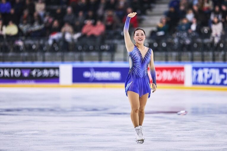 約1年ぶりの復帰戦で温かい声援に包まれた樋口新葉　©Getty Images