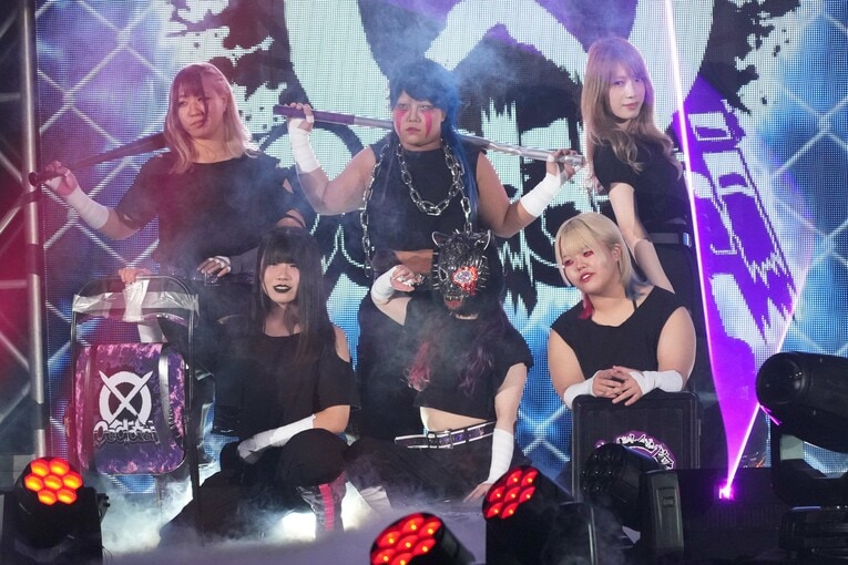 大江戸隊のメンバー。2023年6月25日、国立代々木競技場第二体育館　©Essei Hara