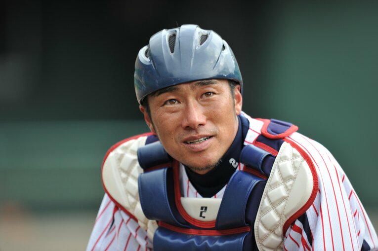 ヤクルトに移籍した相川　©Hideki Sugiyama