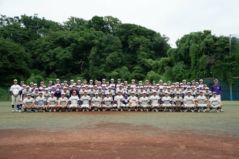 フィジカル集団と化した藤嶺藤沢高ナイン　©Zen Suzuki