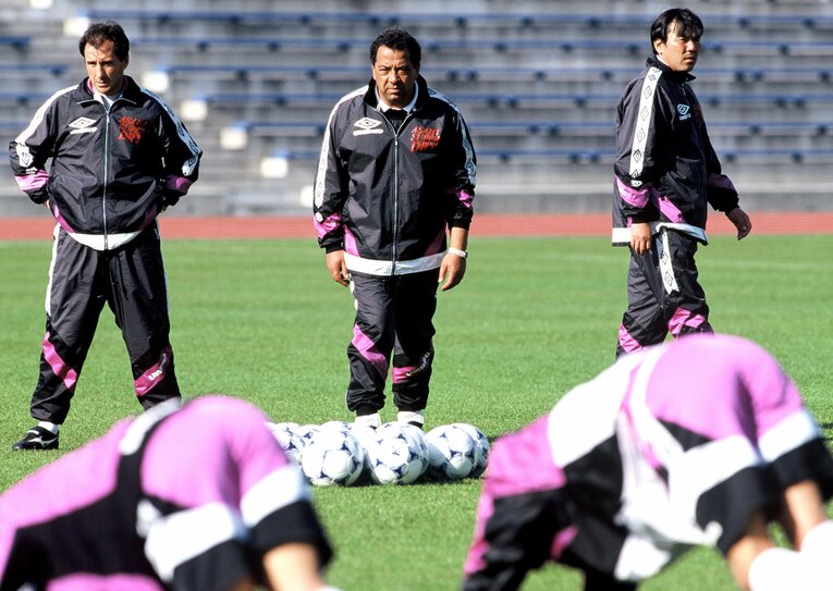 1998年、京都サンガの監督に就任したオフト　©︎Takao Yamada