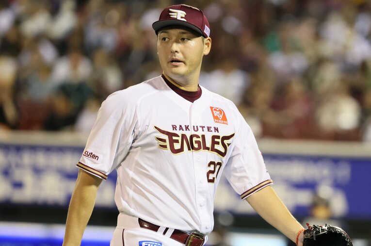 後輩選手へのハラスメント行為が発覚し、楽天を自由契約となった安楽智大投手 ／ photograph by JIJI PRESS