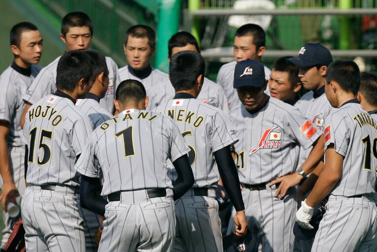 2012年の高校日本代表には北條史也のほかに、大谷翔平、藤浪晋太郎、田村龍弘、岡野祐一郎、森友哉（2年生）らがいた ©Getty Images