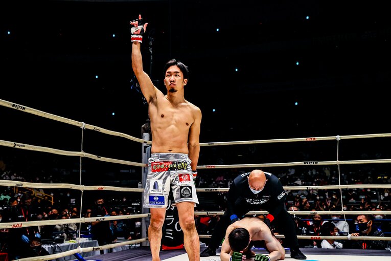 タイトルマッチで斎藤裕に敗れて連勝は「7」でストップするも、すぐに再起を果たした　©RIZIN FF Susumu Nagao