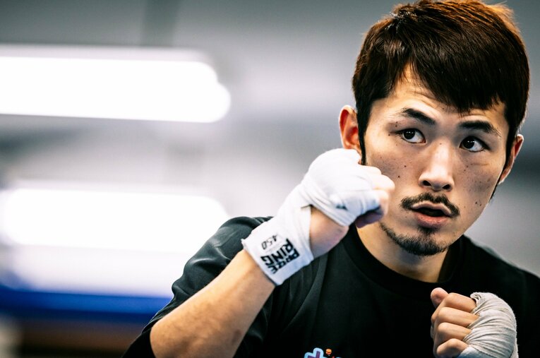 日本時間3月3日に、ニューヨークで行われるIBF世界フェザー級タイトルマッチに臨む阿部麗也（30歳）。紆余曲折を経て、世界戦にたどり着いた　©Kiichi Matsumoto