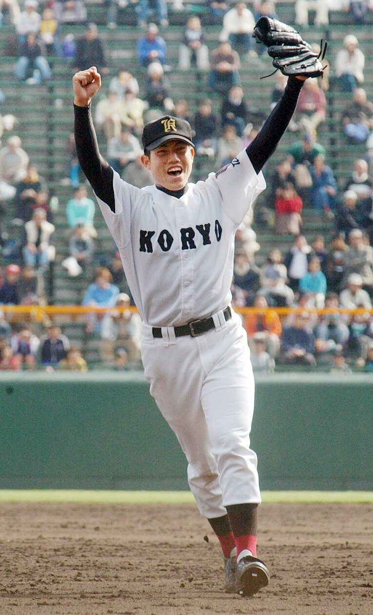 2003年センバツで広陵を優勝に導いた西村健太朗。春夏連覇を狙って甲子園に戻ってきたが…　©︎JIJI PRESS