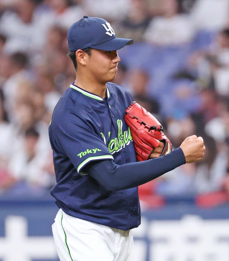 オリックスとの交流戦で復活登板した奥川　©︎JIJI PRESS