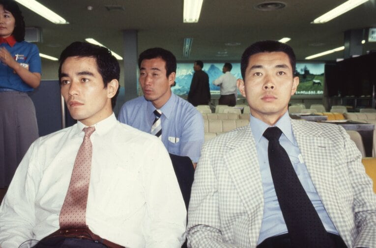 定岡正二と西本聖、江川卓　©BUNGEISHUNJU