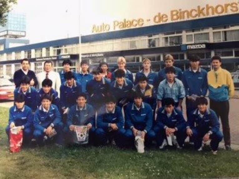 1988年、マツダのオランダ遠征で