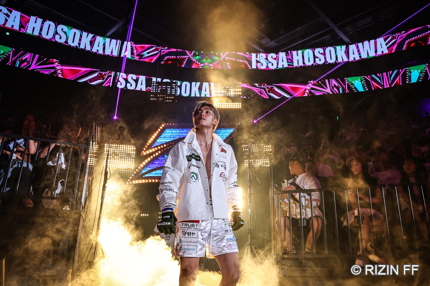 今回が初のプロMMAマッチとなった細川 ©RIZIN FF