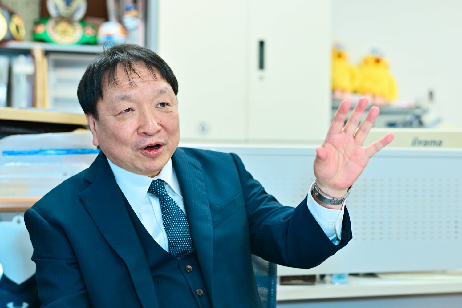 当時を回想する大橋会長　©Hideki Sugiyama