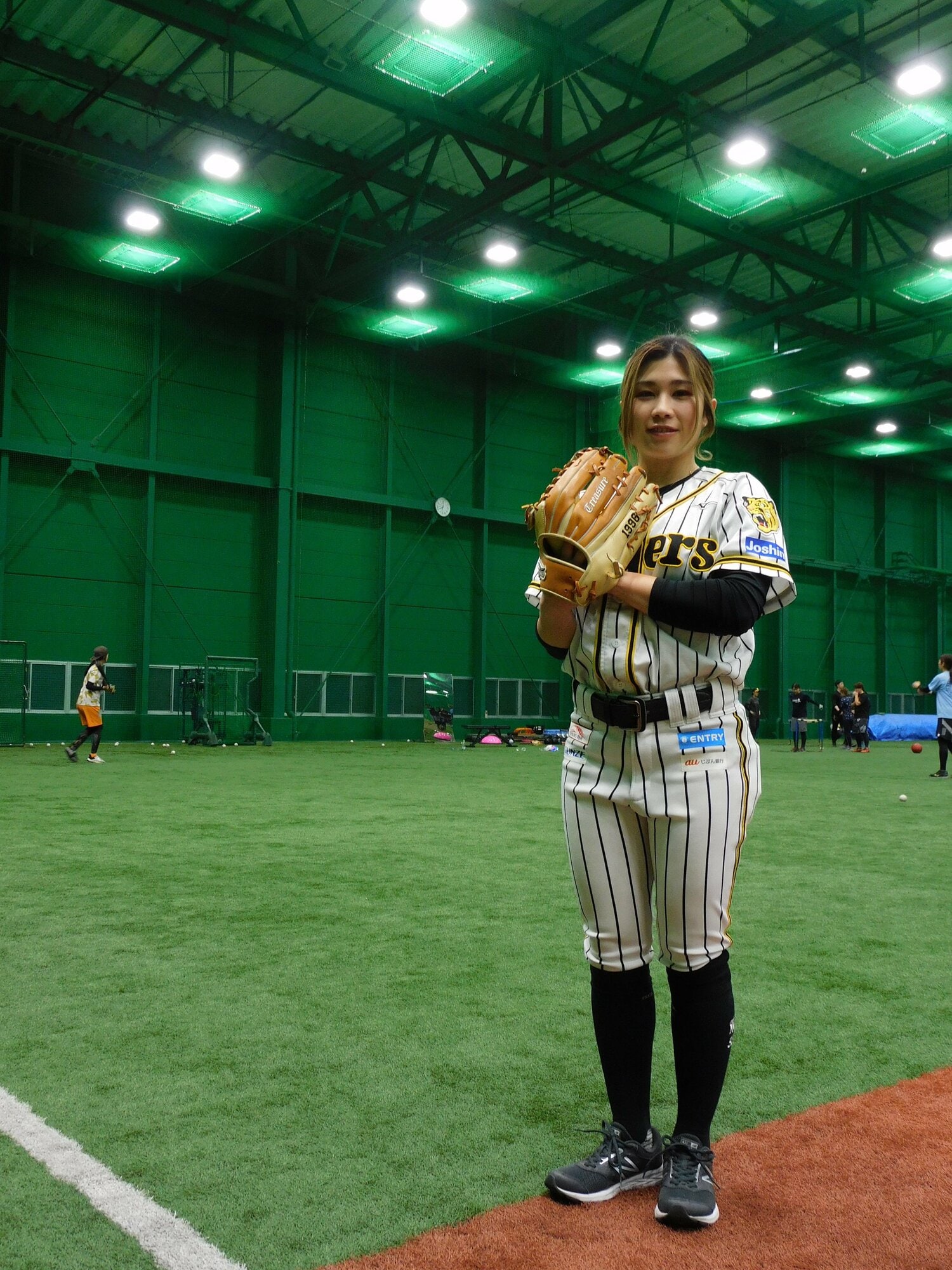 トレーニングは阪神の本拠地・甲子園の室内練習場などを使っている　©︎Haruka Sato
