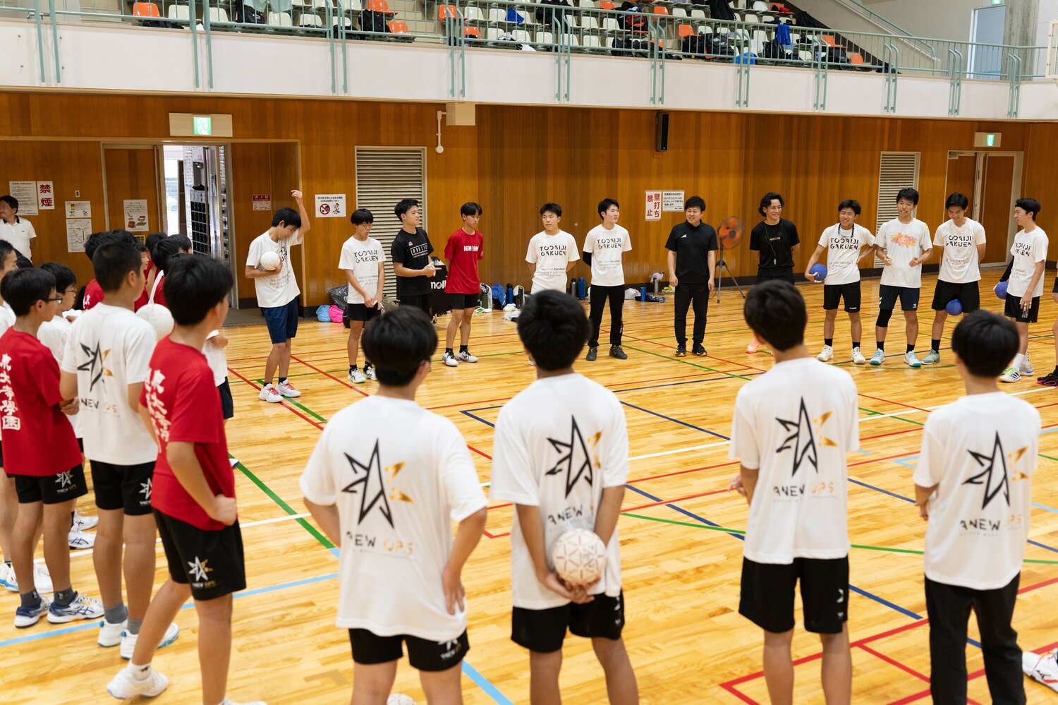 現在は中高あわせて50人を越える部員が熱量を持って練習に参加している　©Shiro Miyake