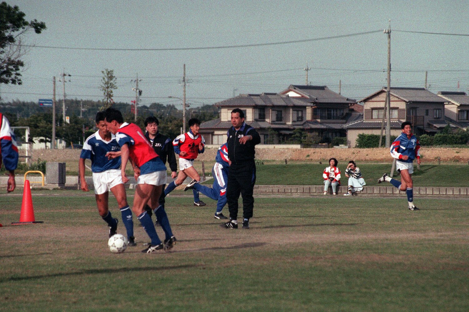 オフト監督就任後、最初の浜名湖合宿の模様　©︎JIJI PRESS