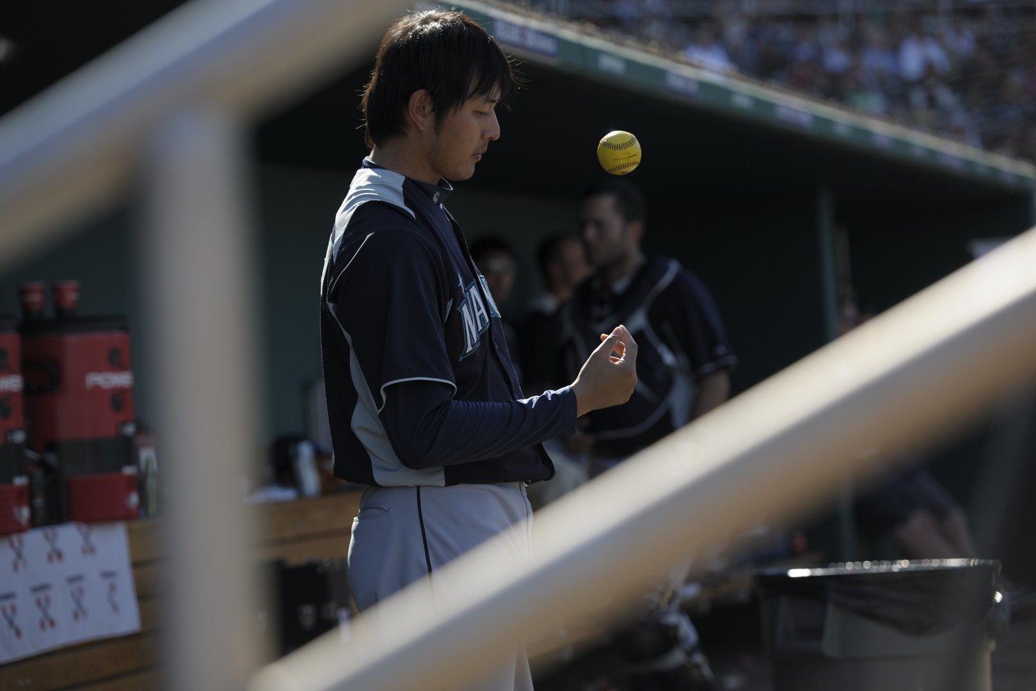 2012年、オープン戦を戦う岩隈　©Naoya Sanuki