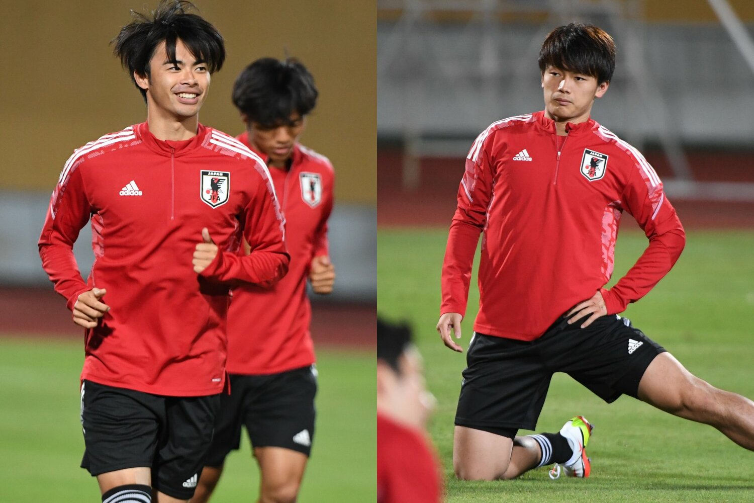 三笘はベンチ入りしたものの出番なし、上田はベンチ外と、ベトナム戦で「新戦力」が試されることはなかった。オマーン戦での森保監督の選択にも注目が集まりそうだ　©JFA