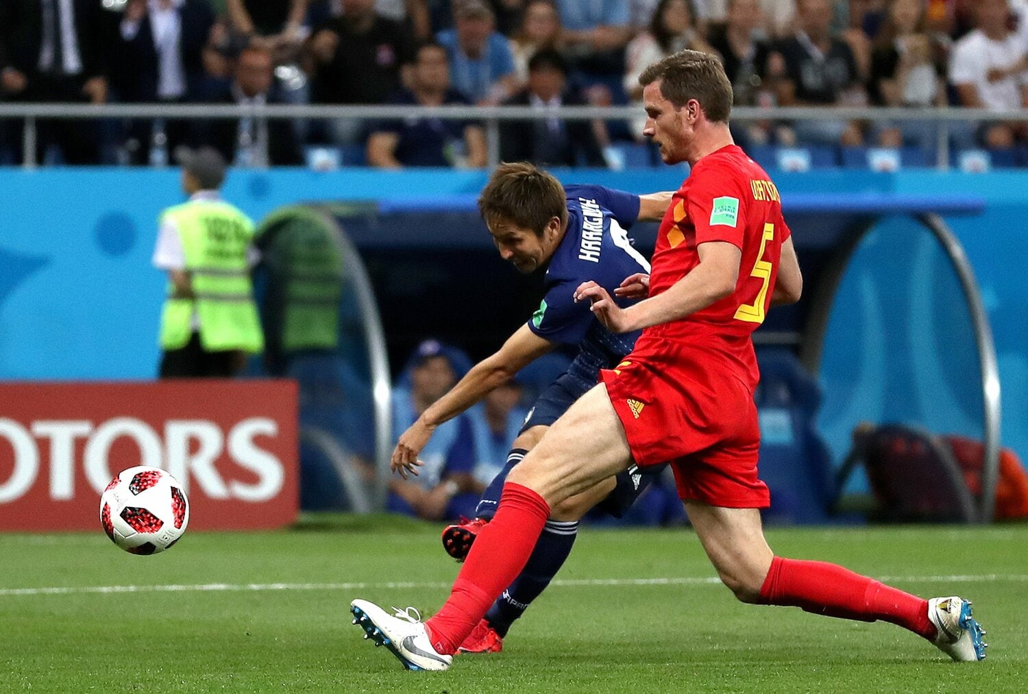 ロシアW杯では3試合に先発出場。ベルギー戦では先制点となるゴールを決めた　©︎Getty Images