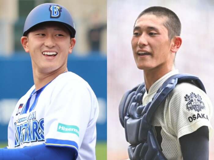 「今年、正捕手の座を獲るつもりで」大阪桐蔭“最後の日本一を知る男”2022年ドラ1捕手・DeNA松尾汐恩の決意　西谷浩一監督からは「頑張れよ、とだけ…」＜Number Web＞ photograph by (L)Fumi Sawai、(R)Nanae Suzuki