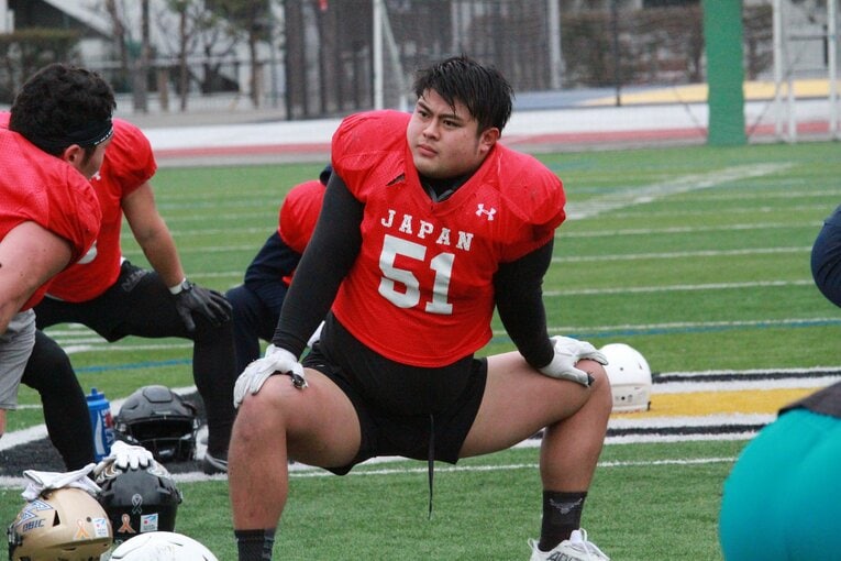 1月、全日本選抜の公開練習での花田（1／4枚）　©Hiroshi Ichino