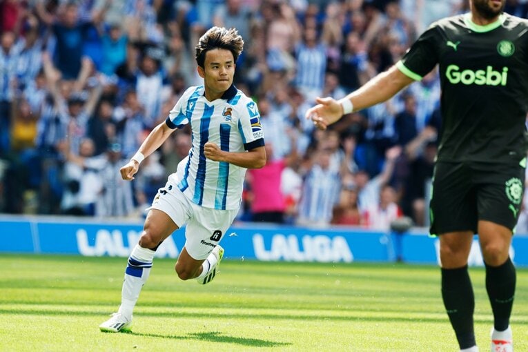 久保建英の“映像では見られない”「開幕ゴールの歓喜→顔を覆ってガッカリ」をカメラマンが撮った「ソシエダが勝ち切るためには久保の…」(7)