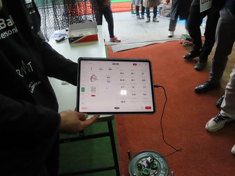 桑田氏のカーブは３球とも外角低めに収まっていた　©Kou Hiroo