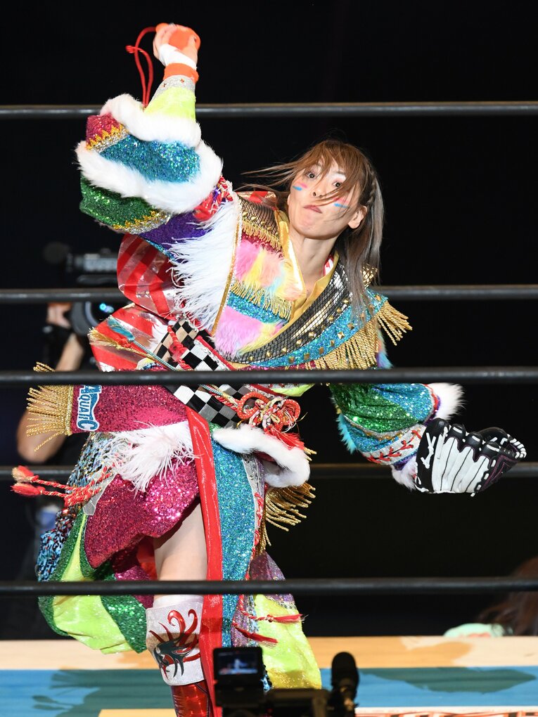IWGP女子初代王座決定戦でKAIRIと対戦した岩谷麻優