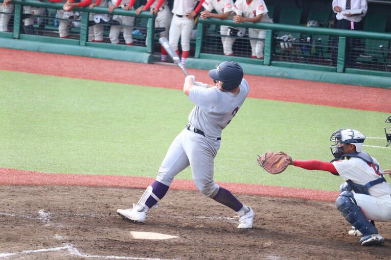 東北大会の佐々木麟太郎 ©Genki Taguchi