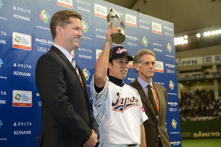 2013年WBCの2次ラウンドMVPに選出された井端　©︎Naoya Sanuki