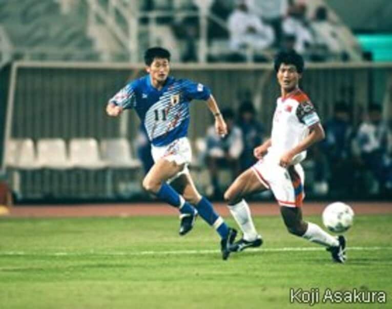 最終予選3戦目の北朝鮮戦。カズの2ゴール1アシストで3－0と快勝し、予選突破への望みをわずかにつないだ