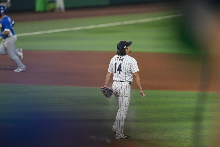 逆転の3ランを被弾した伊藤大海　©Nanae Suzuki