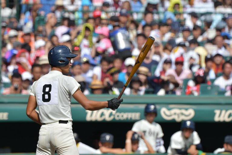 第100回大会決勝戦での大阪桐蔭・藤原　©︎Hideki Sugiyama