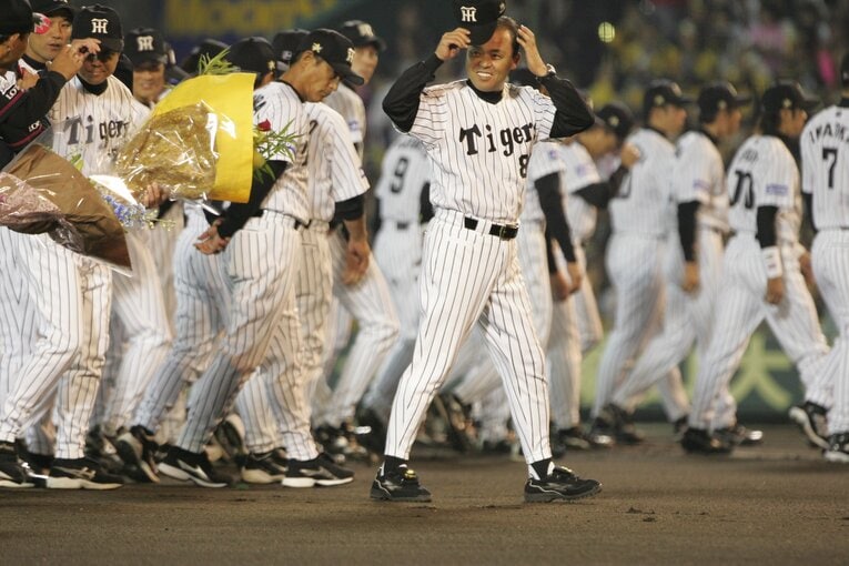 阪神監督時代（2005年日本シリーズ）　©Tamon Matsuzono