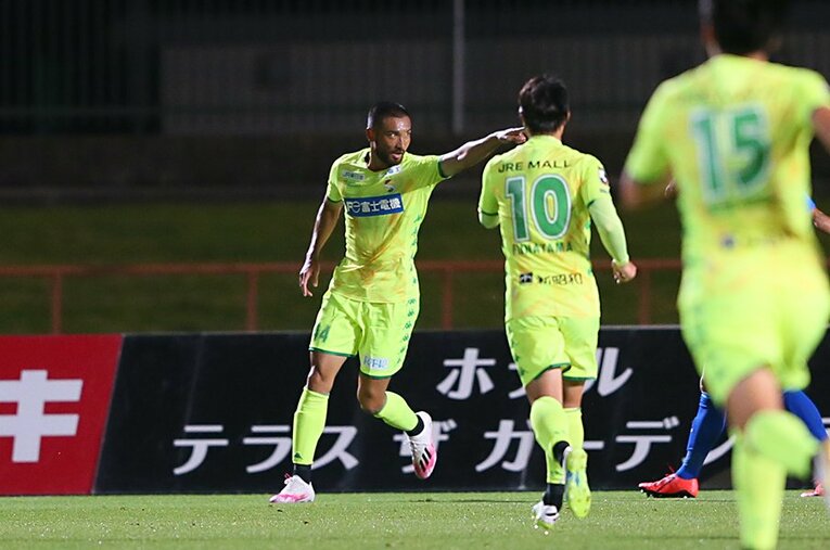 J2第3節水戸戦で移籍後初ゴールを奪った川又堅碁。「フクアリで決めたい」とさらなる活躍を誓った。 ／ photograph by J.LEAGUE