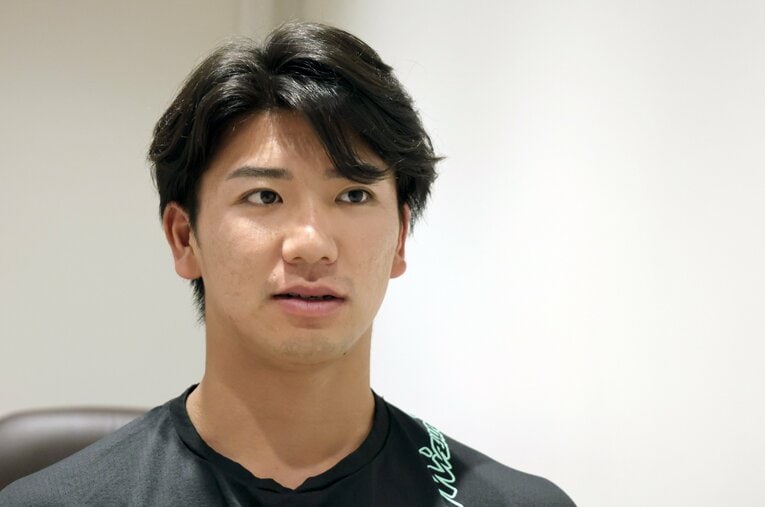 ルーキーだった昨年よりもずいぶんと大人びた篠木健太郎が、先発転向秘話を聞かせてくれた ／ photograph by NumberWeb