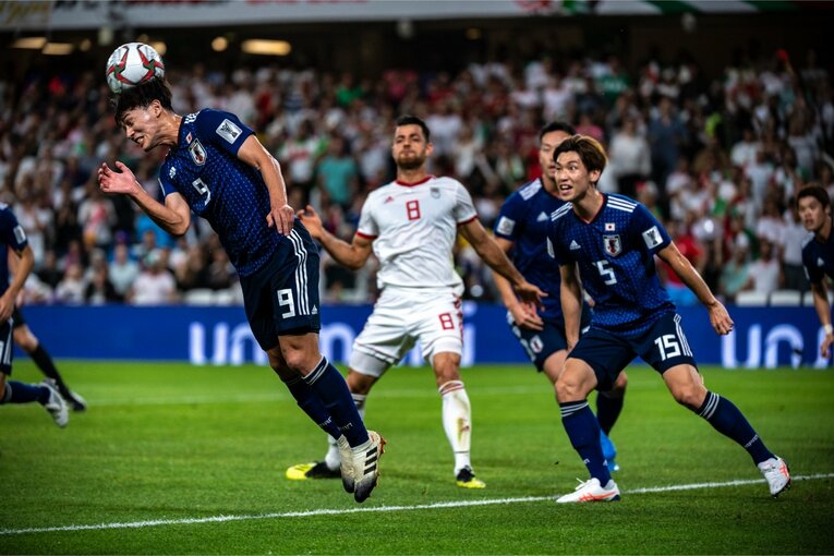 2019年のアジア杯、南野拓実と大迫勇也　©Takuya Sugiyama