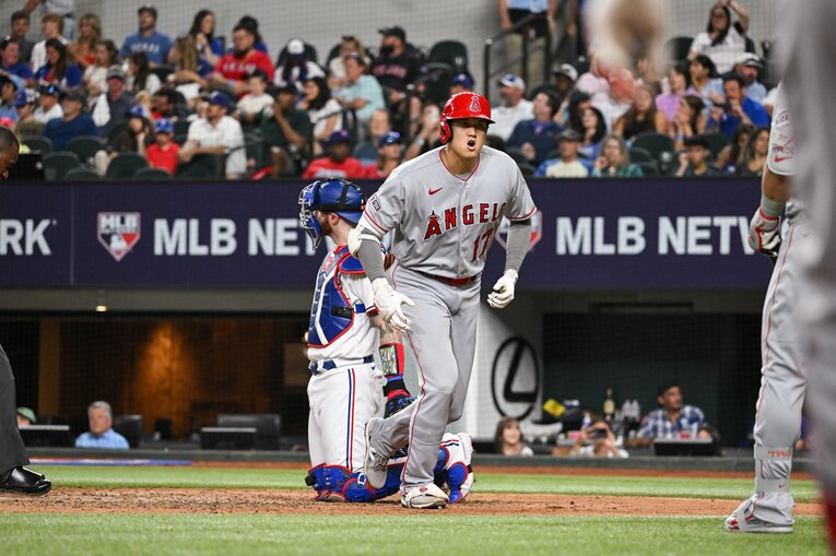 19号を放った後の大谷　©Nanae Suzuki