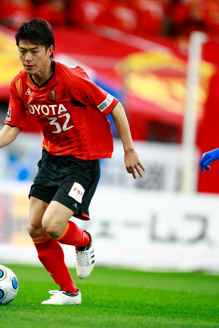 名古屋グランパス時代の田中隼磨。不動の右サイドバックとしてJ1制覇にも貢献した　©︎Tamon Matsuzono