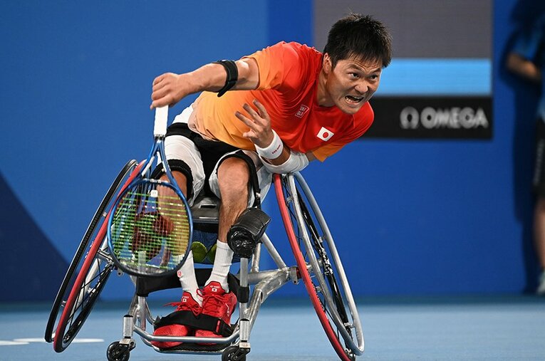 パラリンピックで2大会ぶり金メダルを獲得した国枝慎吾 ／ photograph by Naoya Sanuki