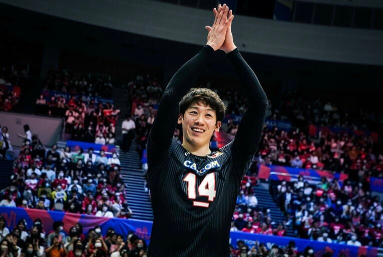 ネーションズリーグ フランス戦　©︎FIVB