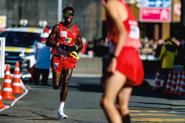 キムタイは今大会でついに本領を発揮。2区で超人的な区間新記録を叩き出した　©Kiichi Matsumoto