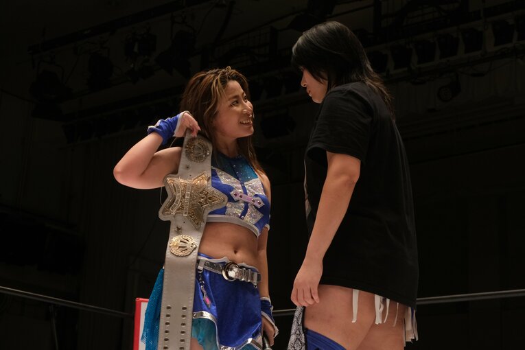 スターダムの大学生レスラー・妃南　©Norihiro Hashimoto