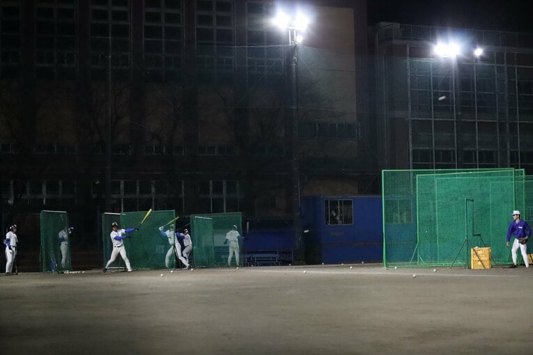 現在の花咲徳栄、練習風景　©Genki Taguchi