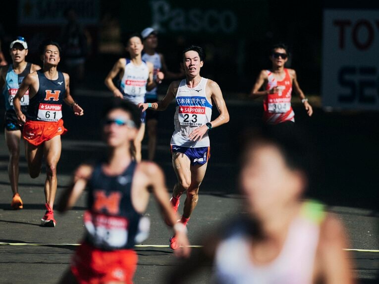 予選会での日体大　©Yuki Suenaga