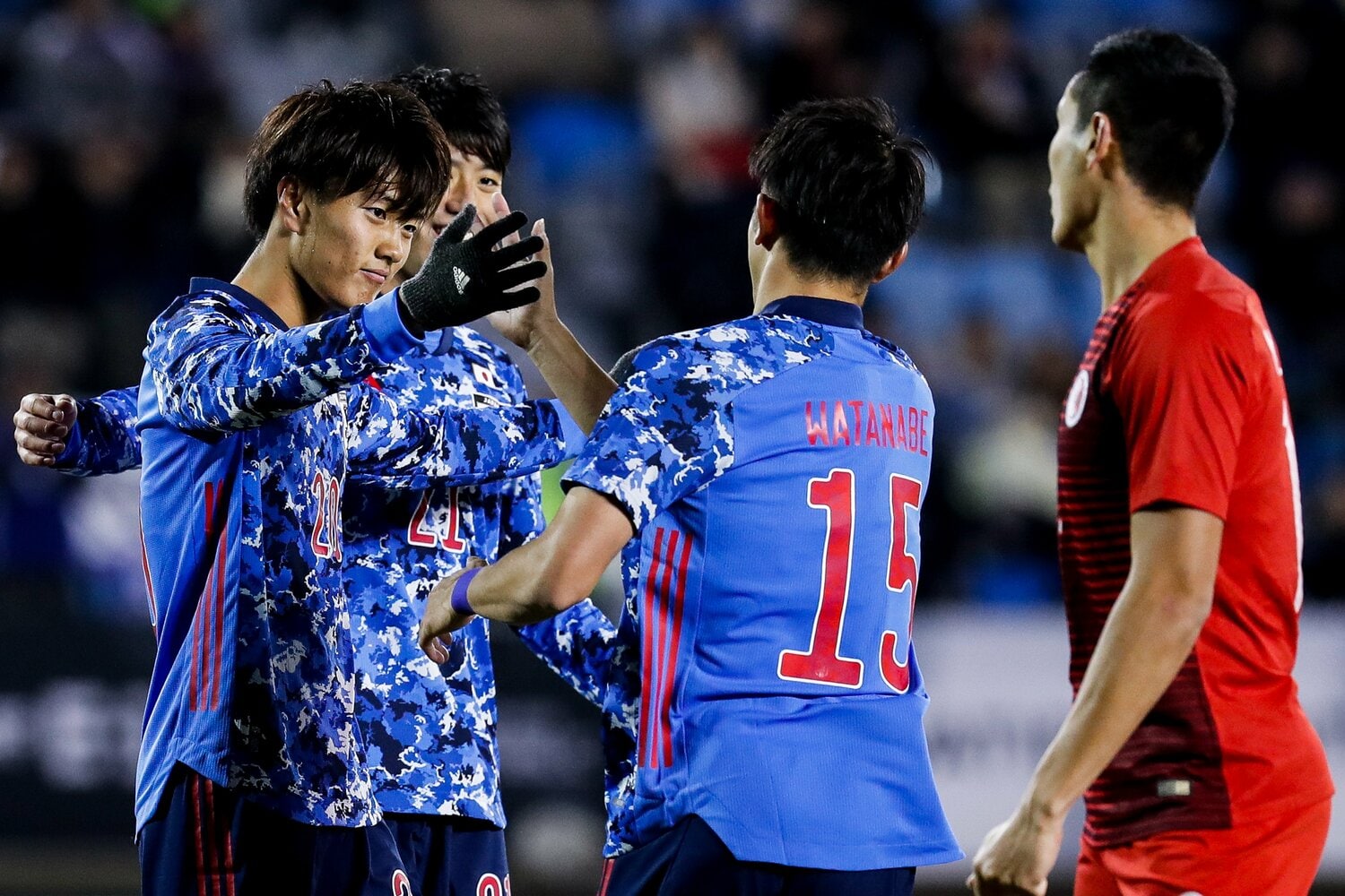 2019年E-1選手権の香港戦ではハットトリックを達成するなど得点王に。しかし、その後は日本代表から遠ざかった　©︎Zhizhao Wu/Getty Images