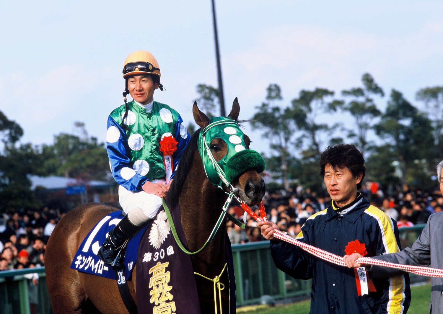 キングヘイローにまたがり高松宮記念で勝利した柴田善臣©Tomohiko Hayashi