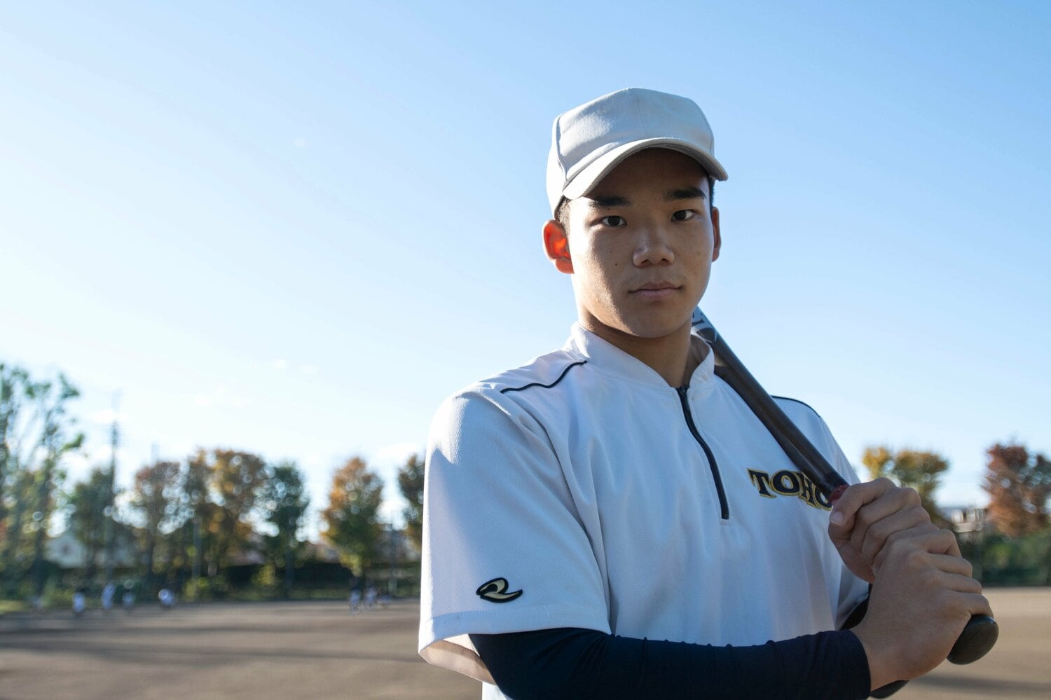 アメリカ球団に入団するにもプロ志望届は必要なため、提出後にNPB球団に断りを入れた桐朋・森井翔太郎　©Takashi Shimizu