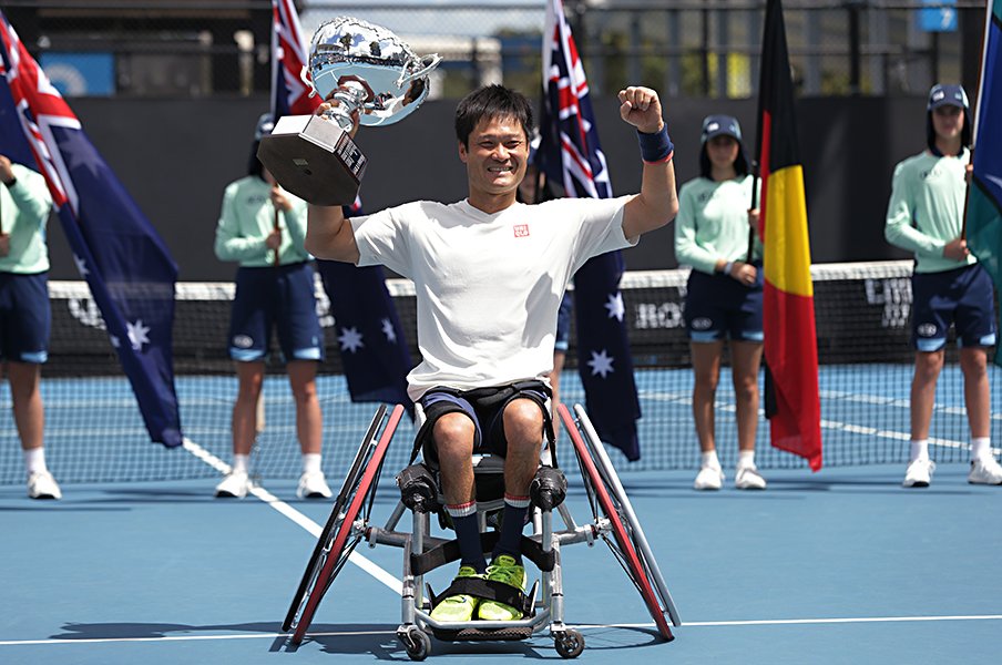 2020年の全豪優勝時　©Hiromasa Mano